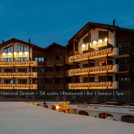 Hotel National - Matterhorn Views, Sunnegga Gateway & Zermatt